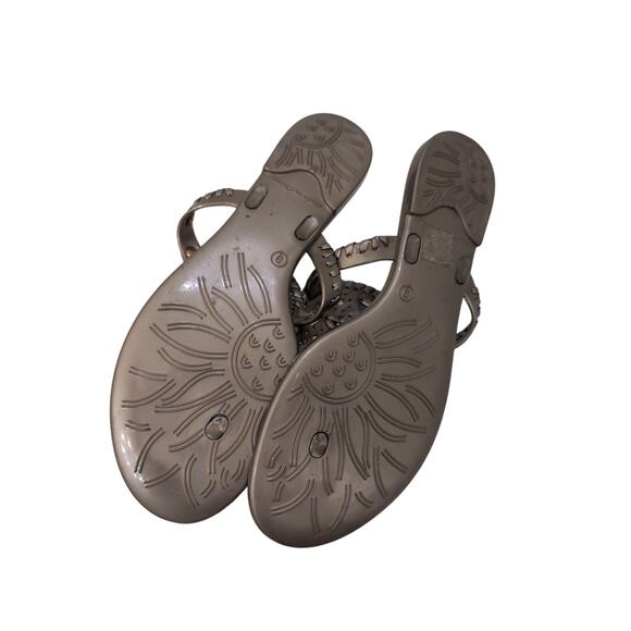 Jack Rogers Georgica Jelly Sandals in a Bronzie- Gray size 9 - Picture 3 of 3